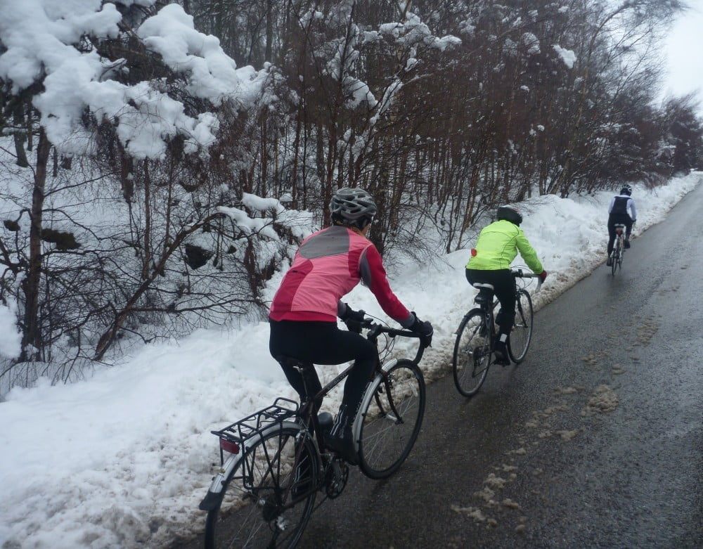 There is snow excuse for not riding your bike