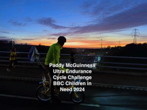 Paddy McGuinness and a Raleigh Chopper